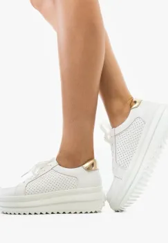 Pantofi Casual Cazmi Albi 2 imagine