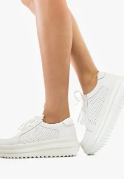 Pantofi Casual Cazmi Albi imagine