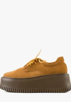 Pantofi casual dama Benve Camel imagine