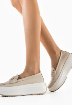 Pantofi Casual dama Biljana Bej imagine
