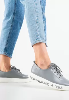 Pantofi casual dama Constance Gri imagine