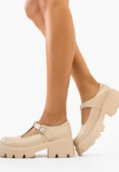 Pantofi Casual dama Fabox Bej 2 imagine