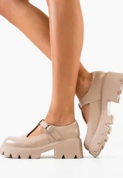 Pantofi Casual dama Fabox Bej imagine
