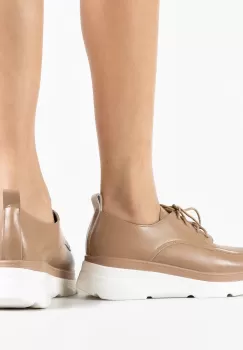 Pantofi casual dama Frelly Khaki imagine