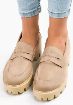 Pantofi Casual dama Gyna Bej 2 imagine