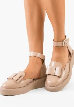Pantofi Casual dama Hammbe Bej imagine