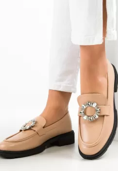 Pantofi casual dama Iezabel Bej imagine