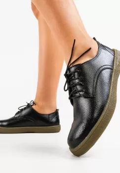 Pantofi casual dama Lactose Negri imagine