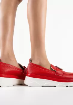 Pantofi casual dama Lonaza Rosii imagine
