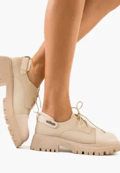 Pantofi Casual dama Luiza Bej imagine