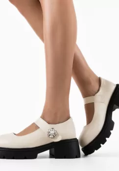 Pantofi Casual dama Mriana Bej imagine