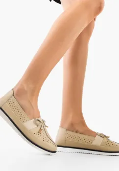 Pantofi Casual dama Niko Bej imagine