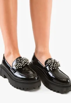 Pantofi casual dama Ovatte Negri imagine