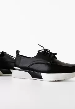 Pantofi casual dama Rhine Negre imagine