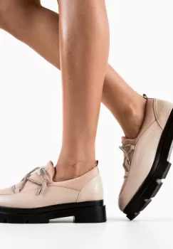 Pantofi Casual dama Stayli Bej imagine