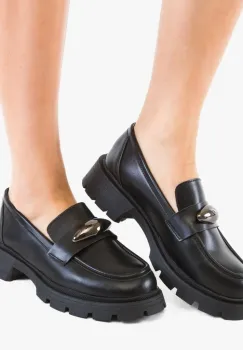 Pantofi casual dama Torant Negri imagine