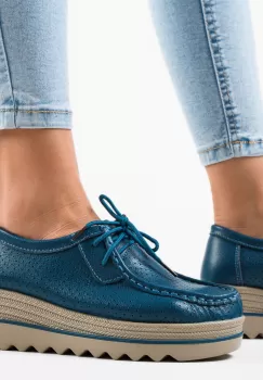 Pantofi Casual dama Torinoz Albastri imagine