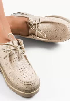 Pantofi Casual dama Torinoz Bej imagine