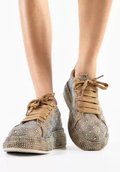 Pantofi Casual dama Urssy Bej imagine