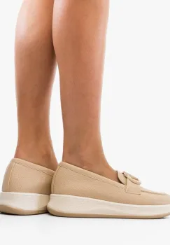 Pantofi casual dama Verena Bej imagine