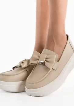 Pantofi casual dama Volga Bej imagine