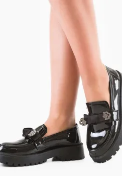 Pantofi casual dama Vrerru Negri 2 imagine