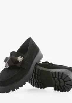 Pantofi casual dama Vrerru Negri 3 imagine