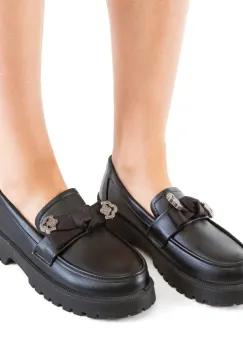 Pantofi casual dama Vrerru Negri imagine