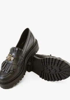 Pantofi casual dama Zenin Negri imagine