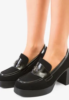 Pantofi Casual Diamus Negri 3 imagine