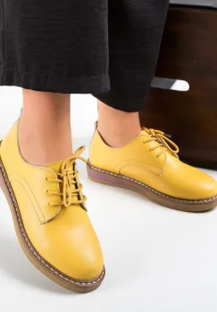 Pantofi Casual Doria Galbeni imagine