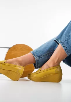 Pantofi Casual Ely Galbeni imagine