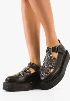 Pantofi Casual Gryndy Negri 2 imagine