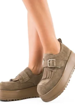 Pantofi Casual Hussein Khaki imagine