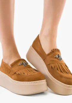 Pantofi Casual Kahun Camel imagine
