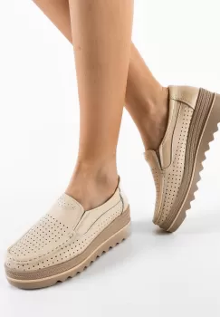 Pantofi Casual Krat Bej imagine