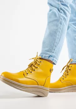 Pantofi Casual Lakiob Galbeni imagine