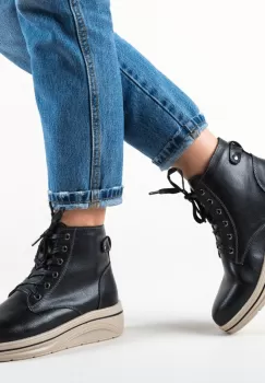 Pantofi Casual Lakiob Negri imagine