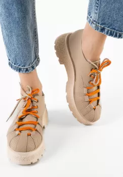 Pantofi Casual Memy Bej imagine