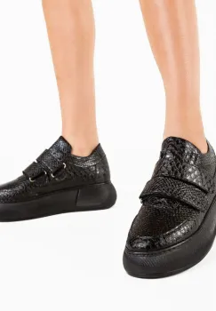 Pantofi Casual Mernera Negri imagine