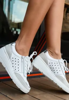 Pantofi Casual Mexy Albe imagine