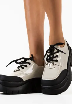 Pantofi Casual Miu Bej imagine