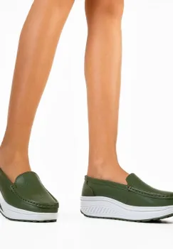 Pantofi Casual Musta Verzi imagine