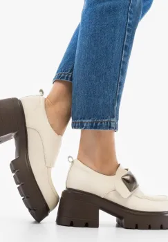 Pantofi Casual Nanyt Bej imagine