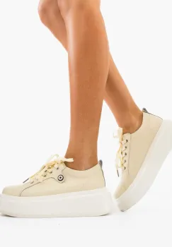 Pantofi Casual Nuandre Bej imagine
