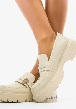 Pantofi Casual Nuritona Bej imagine