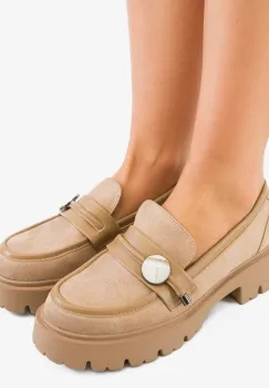 Pantofi Casual Nuritona Khaki imagine