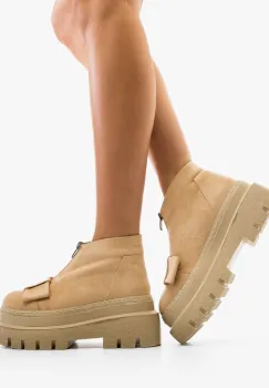 Pantofi Casual Parqua Bej 2 imagine