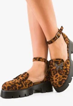 Pantofi Casual Polly Animal Print imagine