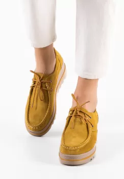 Pantofi Casual Sagrio Galbeni 2 imagine